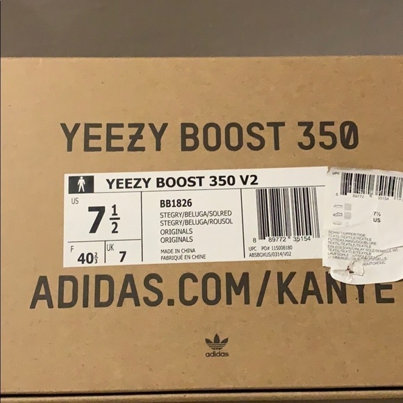 Authentic Yeezy boost 350 V2 Beluga Size 7.5 - Picture 7 of 8